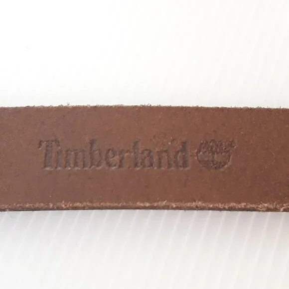 Timberland Dark Khaki 30mm Wrap Keeper Belt XL Minimalist Neutral Office - Picture 10 of 12